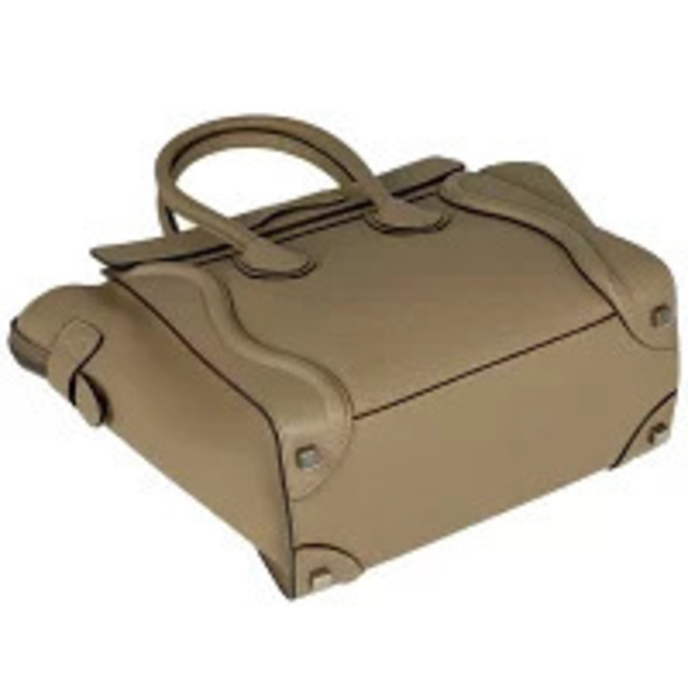 Celine Luggage Shopper Tote Bag Handbag Leather Beige - Picture 2 of 7
